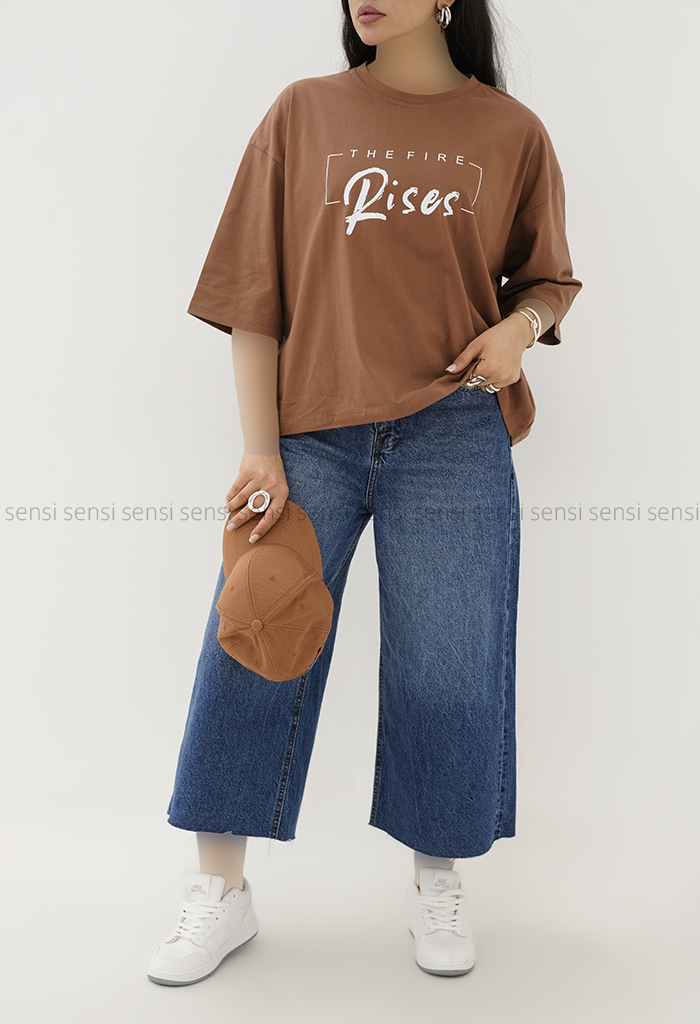 تیشرت باکسی pisesکد1006200